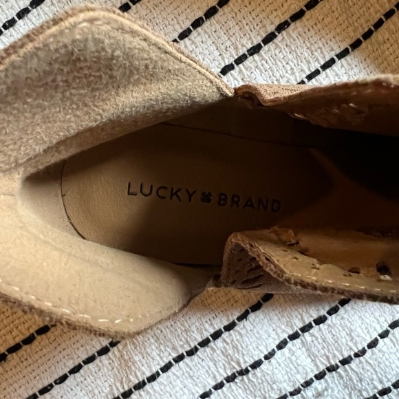 Lucky Brand Leather Cut Out Booties - Picture 5 of 9
